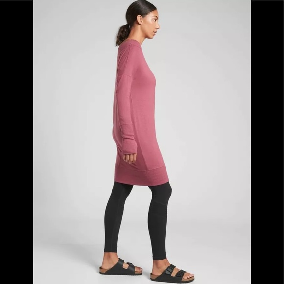 Athleta Victorian Berry Studio Barre Sweater Dress 2.0 - Picture 4 of 8